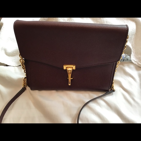 BURBERRY SMALL MAHOGANY RED HANDBAG - Picture 1 of 1